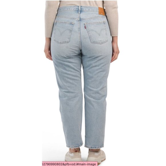 LEVIS Plus 501 Jeans Boho Embroidered Flowers Light Indigo - Picture 2 of 4